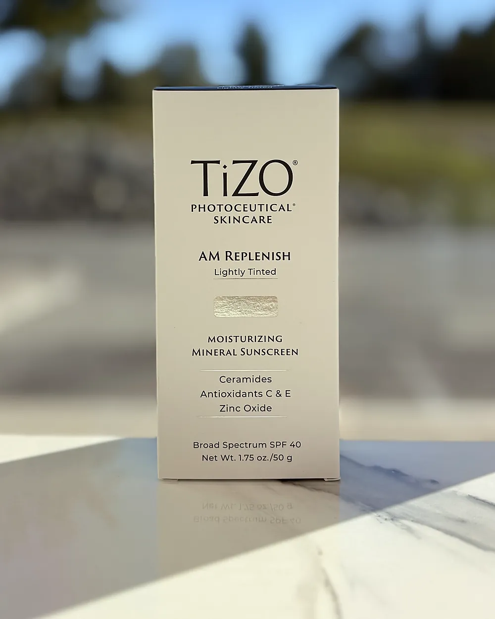 TiZO AM Replenish SPF 40 — Lightly Tinted